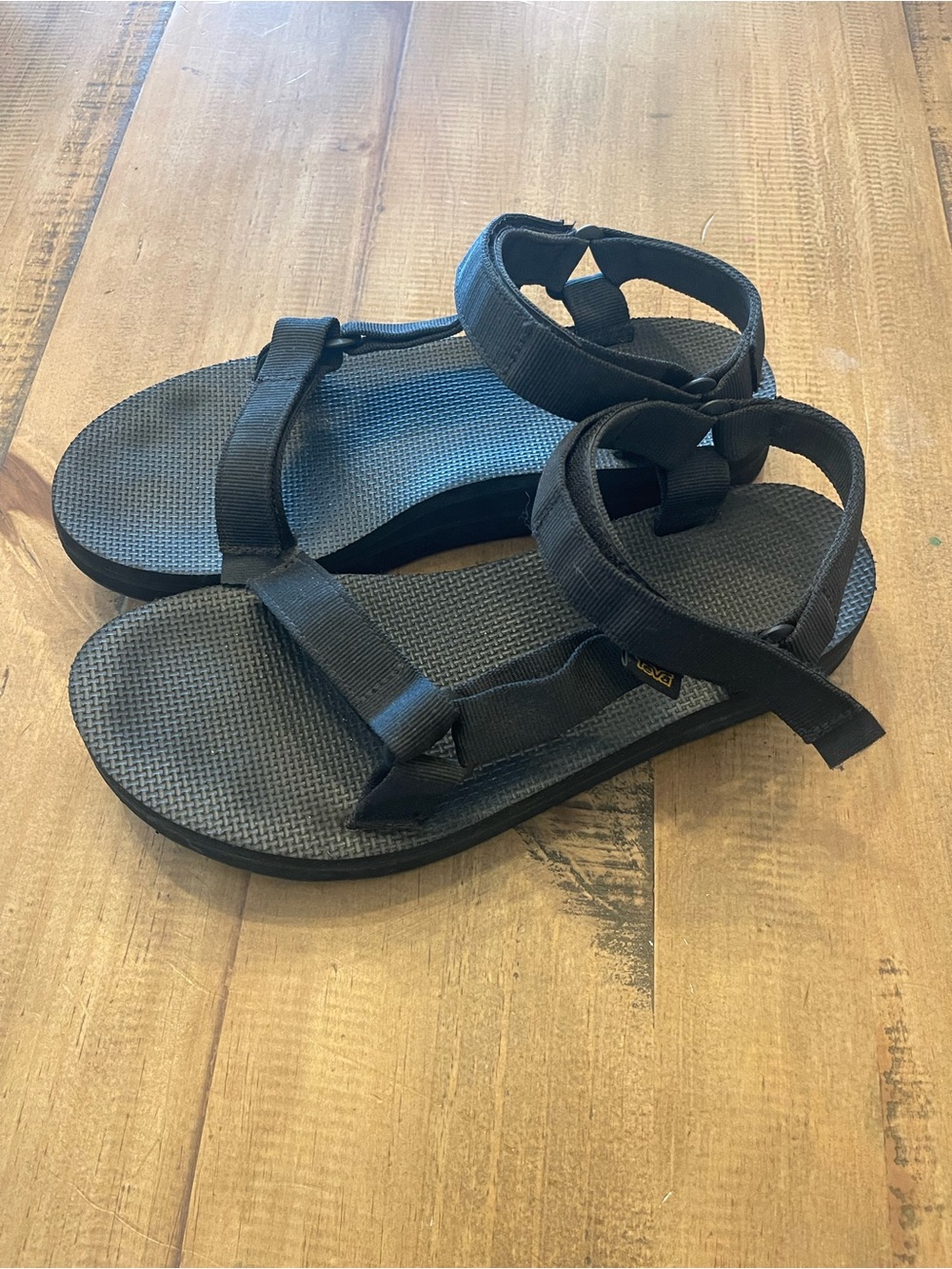 Women’s Black Platform Teva Sandals